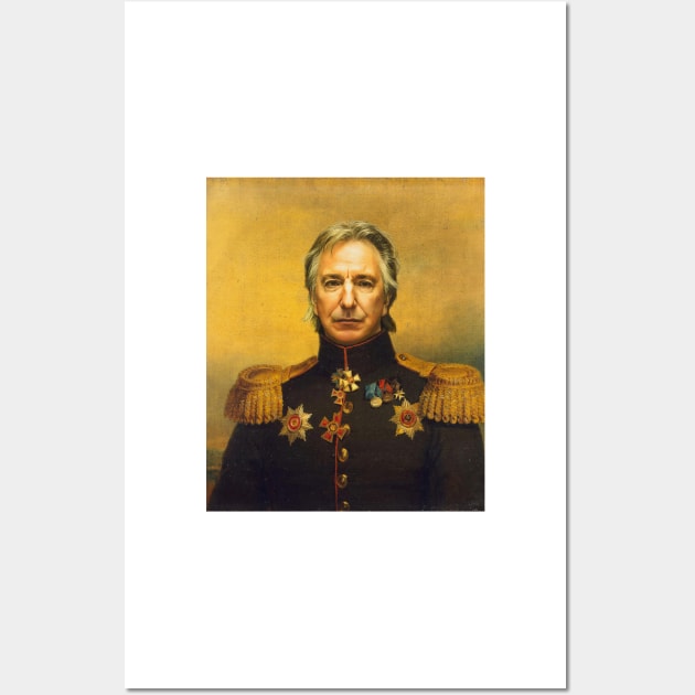 Alan Rickman - replaceface Wall Art by replaceface